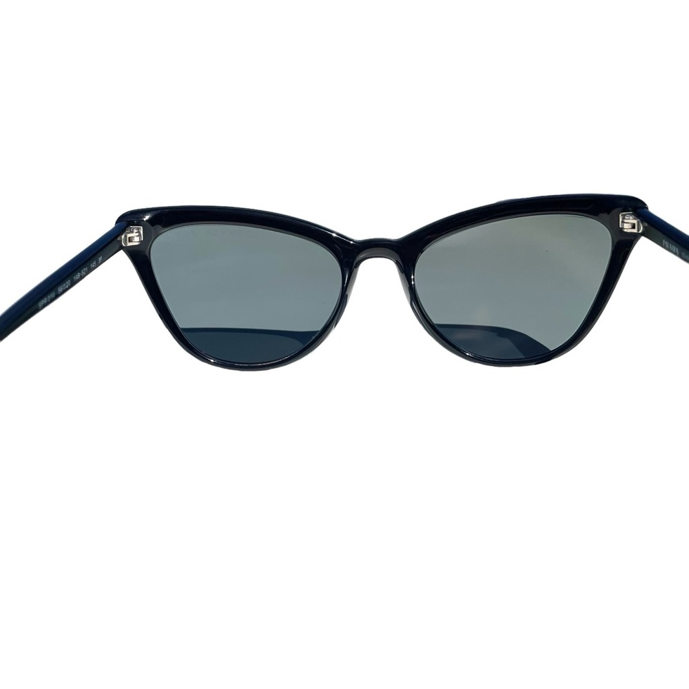 Prada Black Cat-Eye Sunglasses with Dark Lenses - Picture 12 of 12